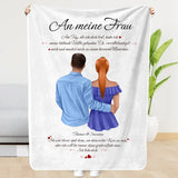 Personalisierte Kuscheldecke 150x200cm personalisierbar - gefertigt von Love & Faith