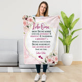 Personalisierte Kuscheldecke 70x100cm personalisierbar - gefertigt von Love & Faith