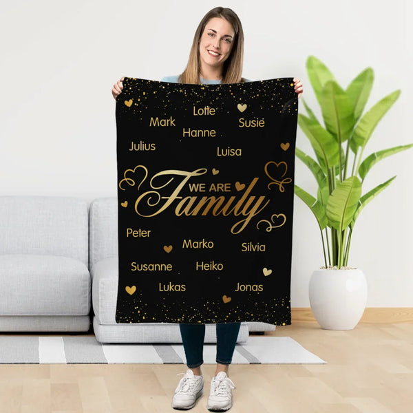 Personalisierte Kuscheldecke 70x100cm personalisierbar - gefertigt von Love & Faith