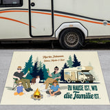 Camping Family - Familien-Fußmatte