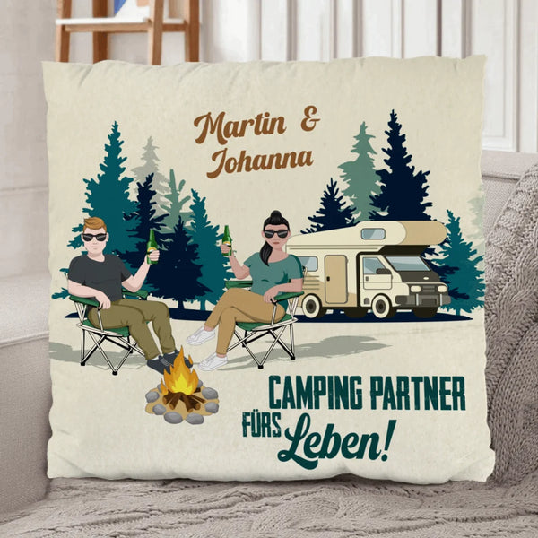 Camping Couple - Partner-Kissen