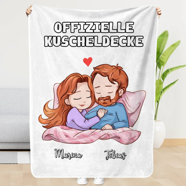 Personalisierte Kuscheldecke 150x200cm personalisierbar - gefertigt von Love & Faith