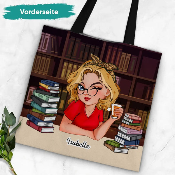 Bücherliebe - Personalisierte Tragetasche für Buchliebhaberinnen