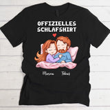 Offizielles Schlafshirt - Personalisiertes T-Shirt für Paare