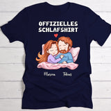 Offizielles Schlafshirt - Personalisiertes T-Shirt für Paare