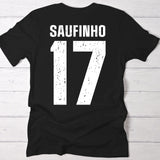 Saufinho - Personalisiertes T-Shirt für den Urlaub und für Trinkfreunde (schwarz/navy)