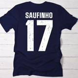 Saufinho - Personalisiertes T-Shirt für den Urlaub und für Trinkfreunde (schwarz/navy)