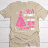 ICH heirate - T-Shirt zum Junggesellinnenabschied dunkel