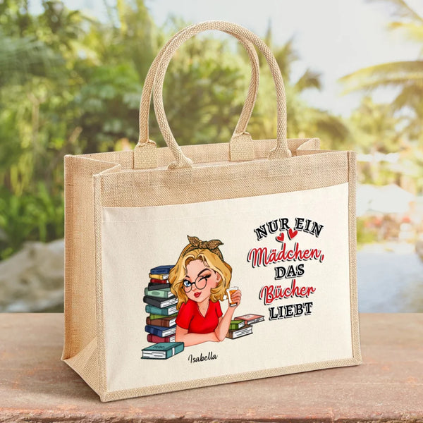 Bücherliebe - Personalisierte Tasche für Buchliebhaberinnen