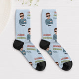 Legende, Ehemann, Papa und Opa - Personalisierte Socken für Männer