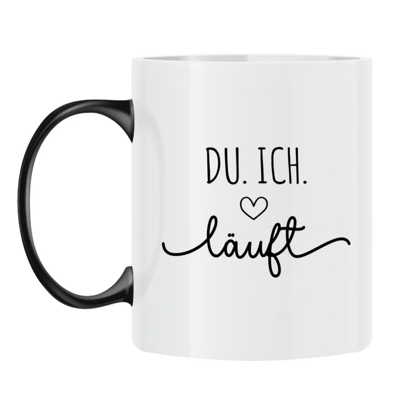 Personalisierbare Tasse mit Magic-Farbänderung mit eigenem Spruch, Illustration und Namen - gefertigt von Love & Faith