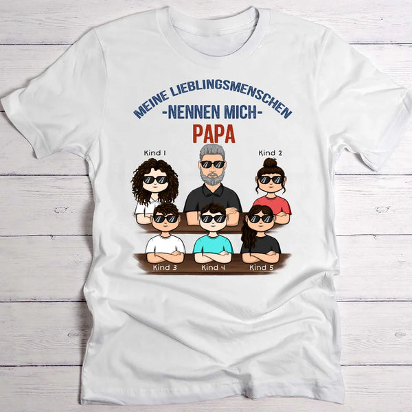 Papa's Lieblingsmenschen ("Cool" Edition) - Eltern-T-Shirt