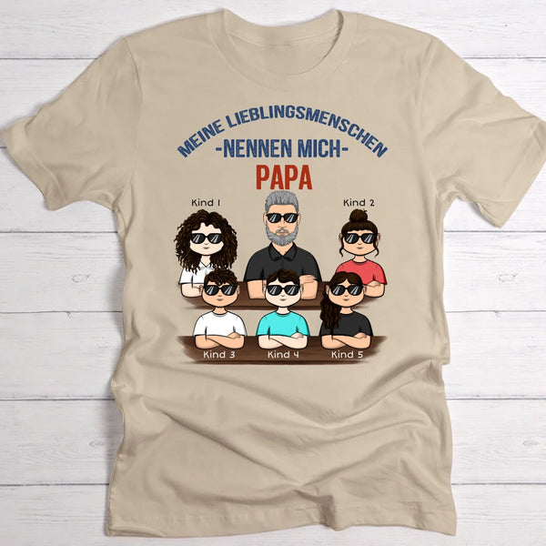 Papa's Lieblingsmenschen ("Cool" Edition) - Eltern-T-Shirt