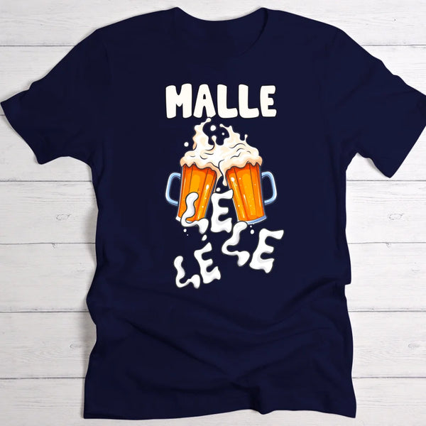 Malle le le le - Personalisiertes T-Shirt für Malle Party