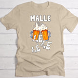 Malle le le le - Personalisiertes T-Shirt für Malle Party