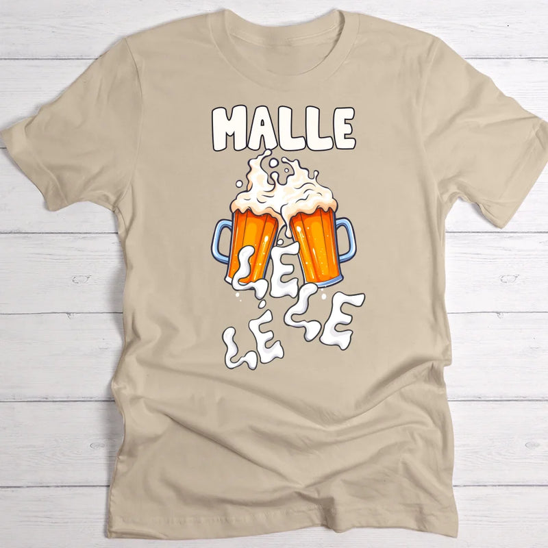 Malle le le le - Personalisiertes T-Shirt für Malle Party