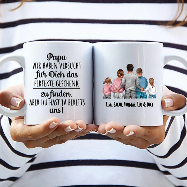 Personalisierbare Tasse mit eigenem Spruch, Illustration und Namen - gefertigt von Love & Faith