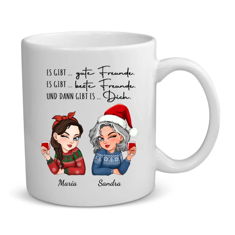 Personalisierbare Tasse mit eigenem Spruch, Illustration und Namen - gefertigt von Love & Faith