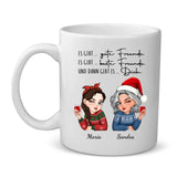 Personalisierbare Tasse mit eigenem Spruch, Illustration und Namen - gefertigt von Love & Faith