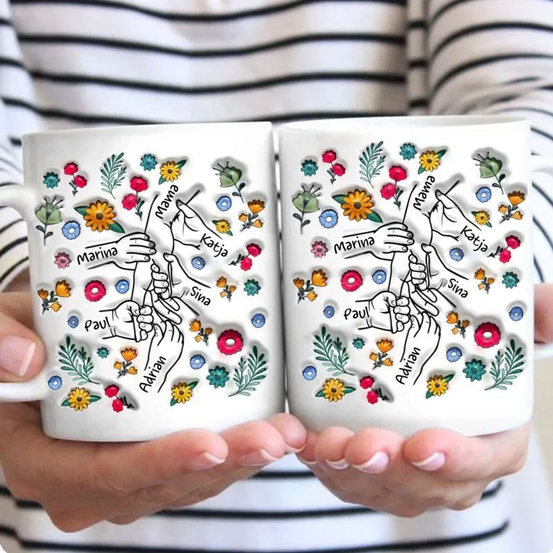 Personalisierbare Tasse mit eigenem Spruch, Illustration und Namen - gefertigt von Love & Faith