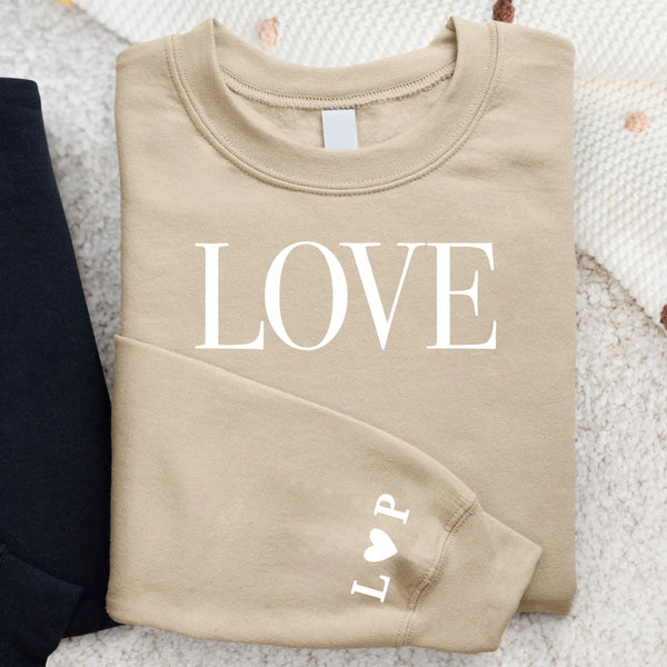 LOVE - Personalisierter Sweater für Paare und Freunde