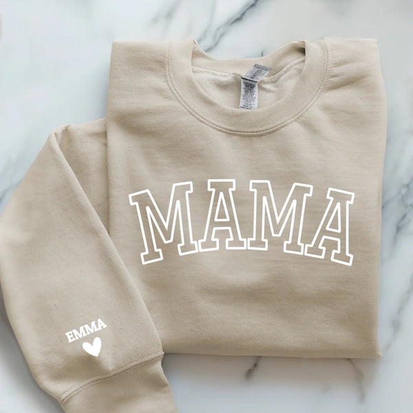 beiger Pullover personalisierbar - gefertigt von Love & Faith