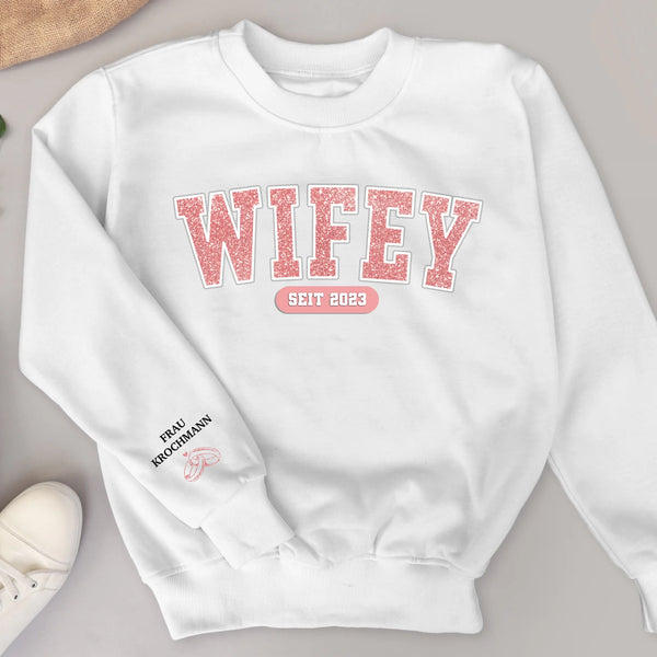 Your Wifey - Personalisierter Sweater für Ehefrauen