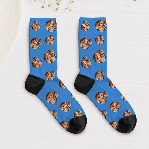 Valentins Socken - Personalisierte Socken mit Herzchen mit Foto Upload