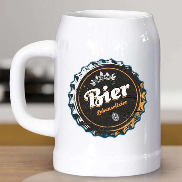 Bier-Lebenselexir - Individueller Bierkrug