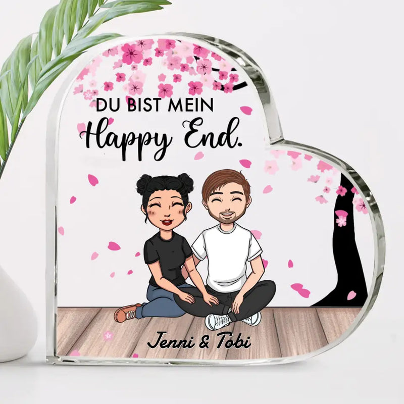 Mein Happy End (Clipart) - Paar-Glasherz